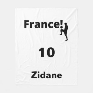 Soccer France, customisable Fleece Blanket