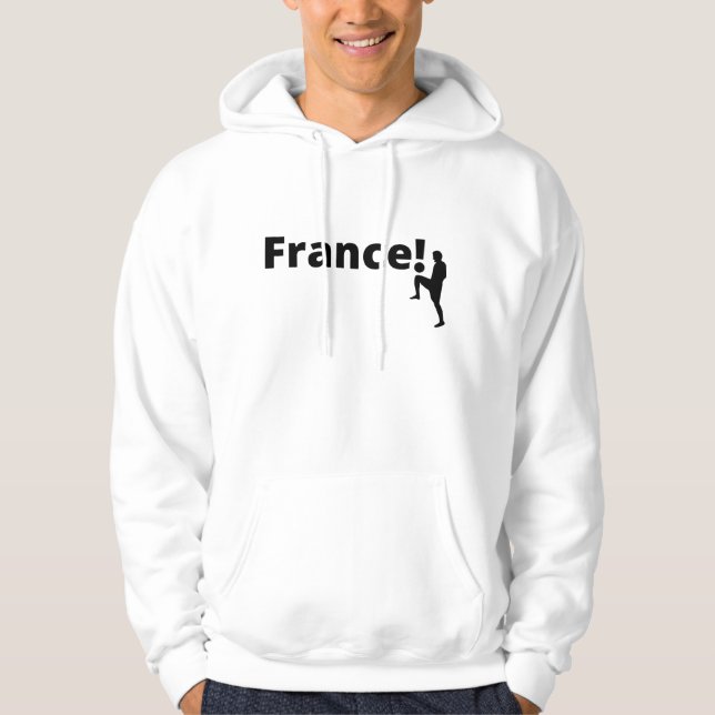 Soccer France, customisable Hoodie (Front)