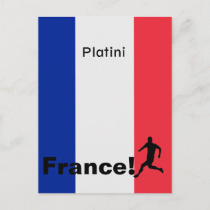 Soccer France, customisable Postcard