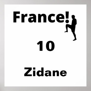 Soccer France, customisable Poster