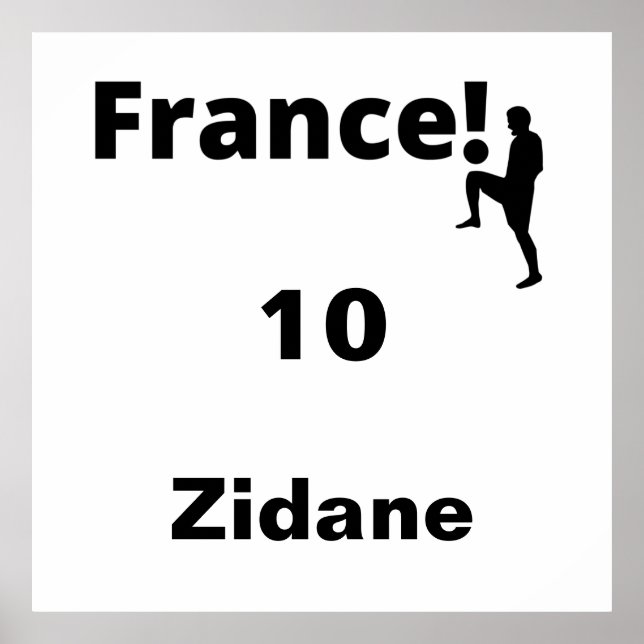 Soccer France, customisable Poster (Front)