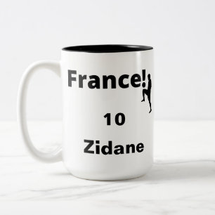 Soccer France, customisable Two-Tone Coffee Mug
