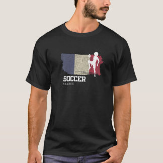 Soccer France Flag Football Womens Soccer Girls    T-Shirt