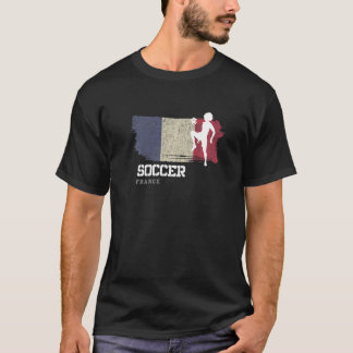 Soccer France Flag Football Womens Soccer Girls    T-Shirt