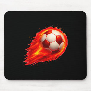 Soccer Fun Colorful Effect Tie Dye Black Yellow So Mouse Mat