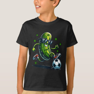 Soccer funny pickle with sunglasses for sports and T-Shirt