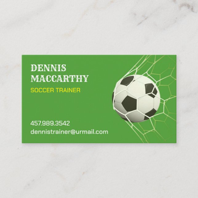Soccer Futball Business Card (Front)