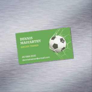 Soccer Futball Magnetic Business Card