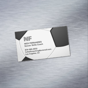 Soccer Futball Magnetic Business Card
