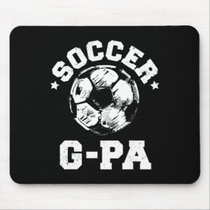 Soccer G-pa Soccer Ll Distressed Funny Soccer G-pa Mouse Mat
