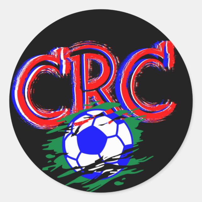 Soccer Game Costa Rica national football team Classic Round Sticker (Front)