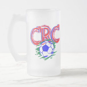 Soccer Game Costa Rica national football team Frosted Glass Beer Mug