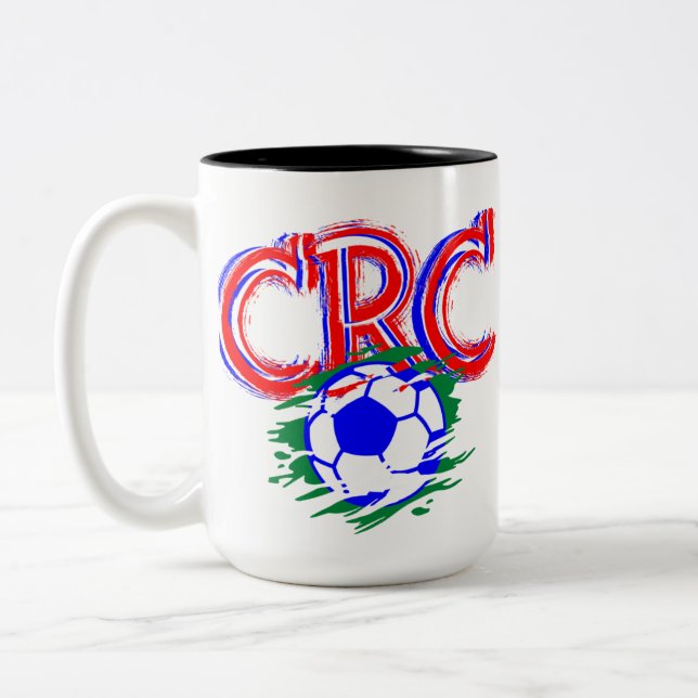 Soccer Game Costa Rica national football team Two-Tone Coffee Mug (Left)