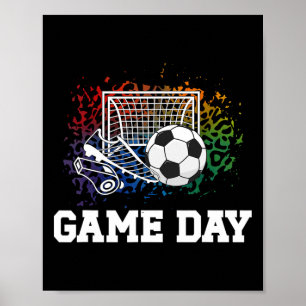 Soccer Game Day Goal Game Day Soccer  Poster