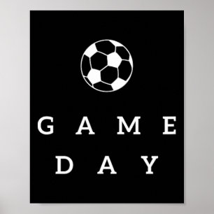 Soccer Game Day Soccer Mom Soccer Mama Go Cheer Sp Poster