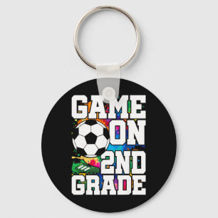 Soccer Game On 2nd Grade Ck To School Cute Sports Key Ring