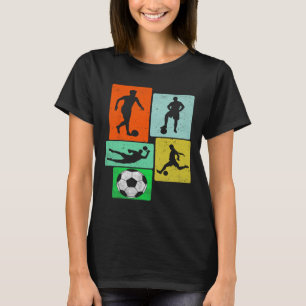 Soccer Game Player Retro Vintage Youth Kids Boys T T-Shirt