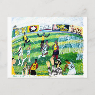 Soccer Game Postcard