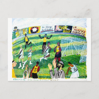 Soccer Game Postcard
