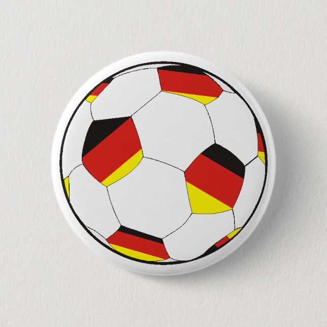 soccer Germany 6 Cm Round Badge (Front)
