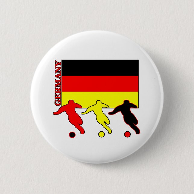 Soccer Germany 6 Cm Round Badge (Front)