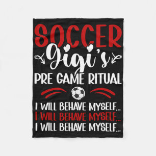 Soccer Gigi Funny Gigi Of A Soccer Player Gigi  Fleece Blanket