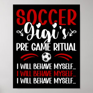 Soccer Gigi Funny Gigi Of A Soccer Player Gigi Poster