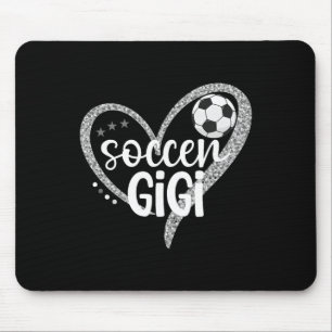 Soccer Gigi Heart Grandma Gigi Of A Soccer Player  Mouse Mat