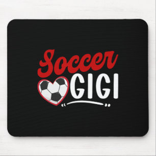 Soccer Gigi Heart Grandma Gigi Of A Soccer Player Mouse Mat