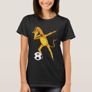 Soccer Giraffe Dabbing Giraffe T-Shirt