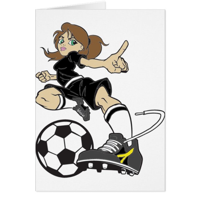 SOCCER GIRL BRUNETTE (Front)