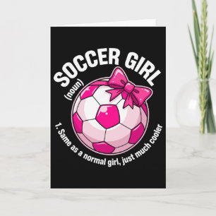 Soccer Girl Definition Card