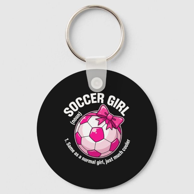 Soccer Girl Definition  Key Ring (Front)