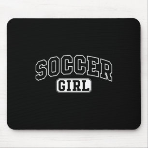 Soccer Girl Funny Athletic Lettering Daughter Yout Mouse Mat