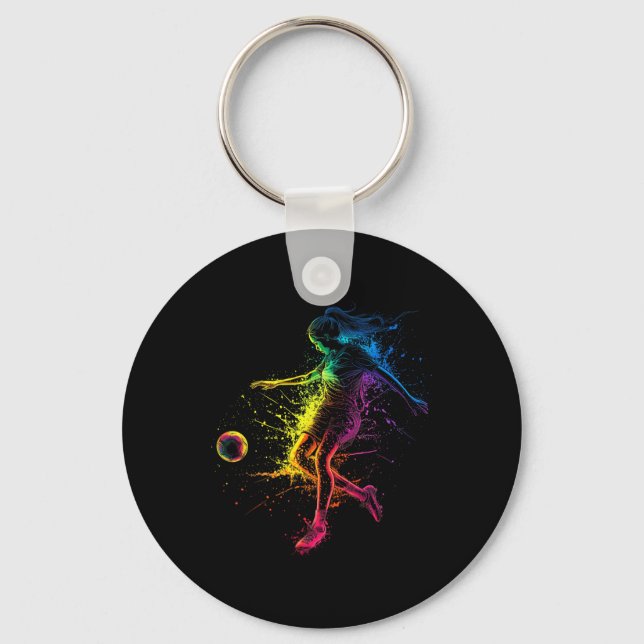 Soccer Girl  Key Ring (Front)