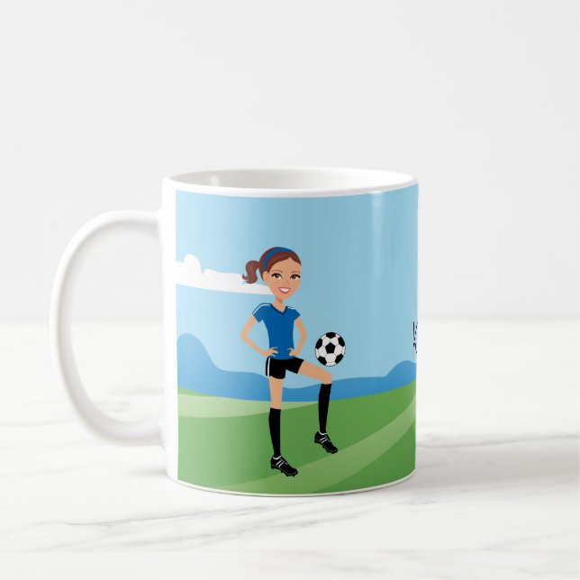 Soccer Girl Mug (Left)