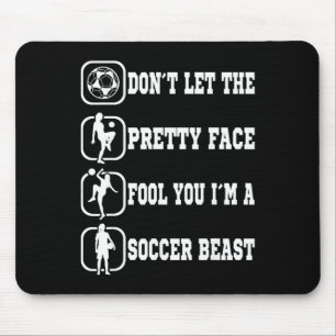 Soccer Girl Soccer Player Sports Fan Women Girls K Mouse Mat
