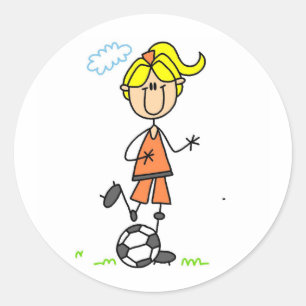 Soccer Girl Sticker