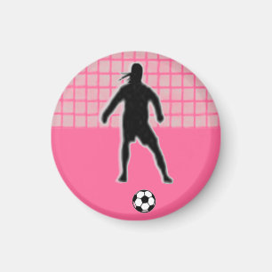 Soccer Girl TAG Goalkeeper (Female) - Pink-L Magnet