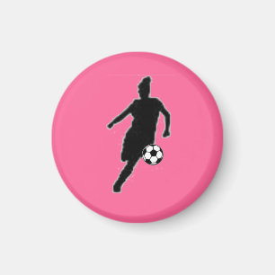 Soccer Girl TAG Player (Female) - Pink-R Magnet