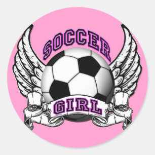 Soccer Girl Tattoo Stickers