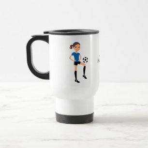 Soccer Girl Travel Mug
