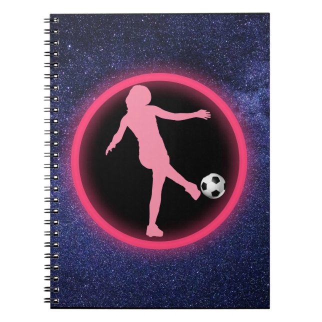 Soccer Girls Galaxy     Notebook (Front)