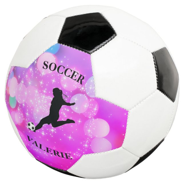 Soccer Girls Plum Sparkle Colour Blast      Football (Three Quarter)