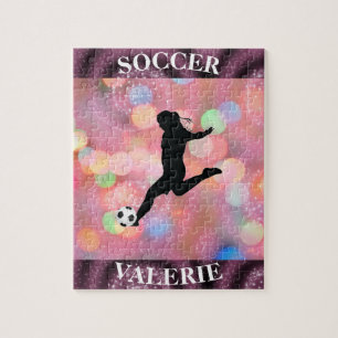 Soccer Girls Plum Sparkle Colour Blast     Jigsaw Puzzle