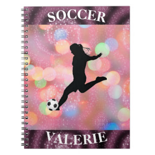 Soccer Girls Plum Sparkle Colour Blast Notebook