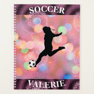 Soccer Girls Plum Sparkle Colour Blast Planner