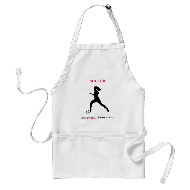 Soccer Girls - This princess wears cleats! Standard Apron (Front)