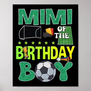 Soccer Goal Birthday Boy Party Trophy Ll For Mimi Poster