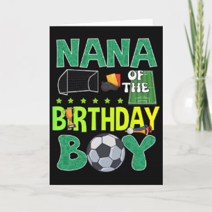 Soccer Goal Birthday Boy Party Trophy Ll For Nana Card